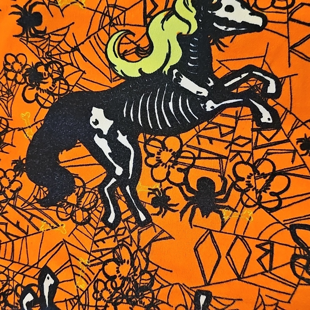 RARE! 2 Pack LuLaRoe Unicorn leggings O/S Halloween and Christmas - Picture 3 of 3